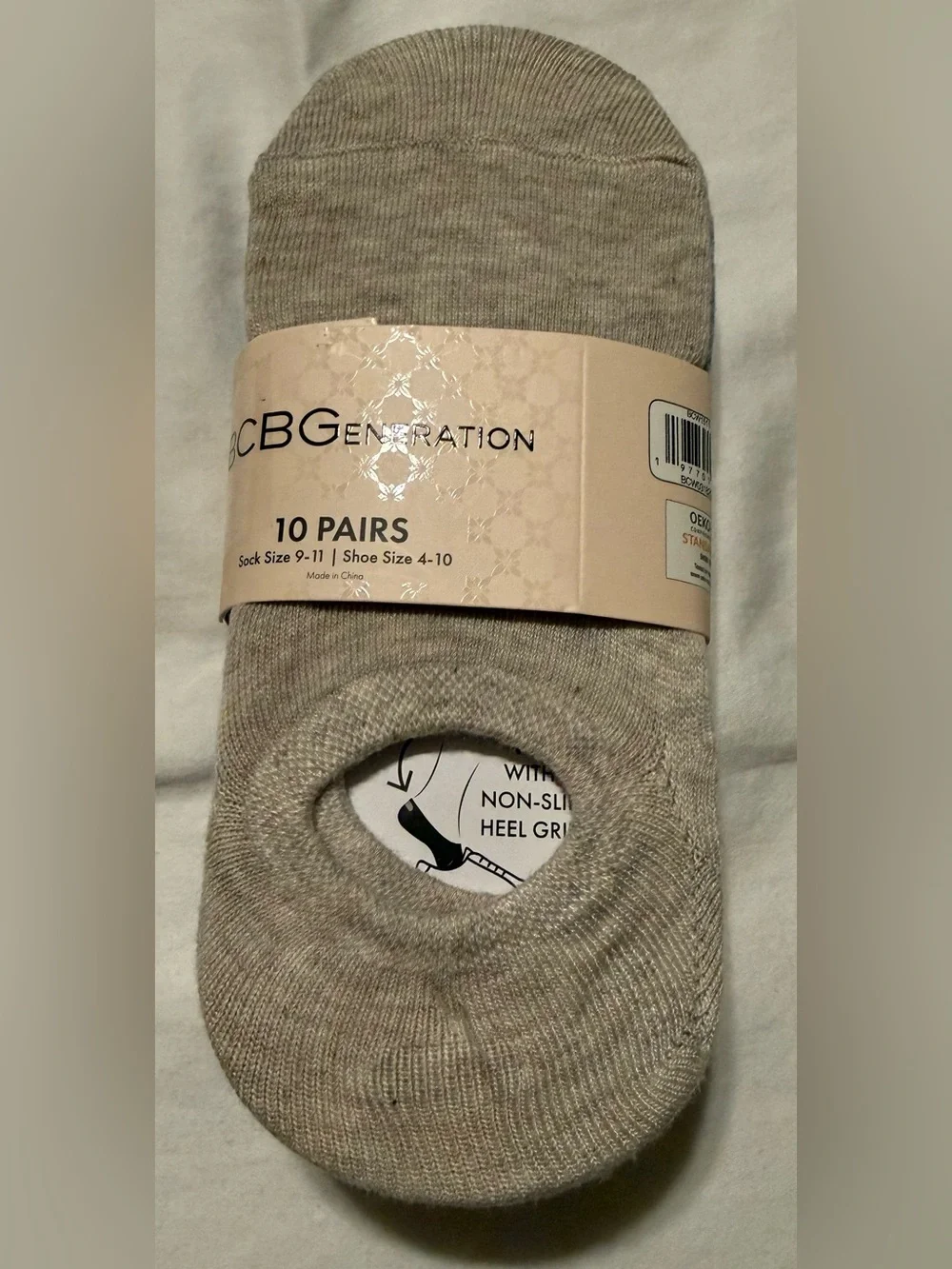 BCBGeneration Women’s No-Show Socks in Light Blue - only 6 pair OPEN PACKAGE